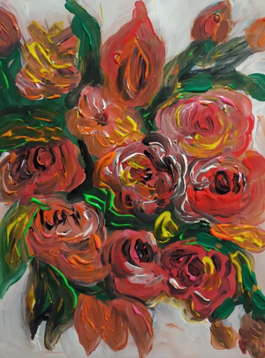 Pictura Buchet De Trandafiri