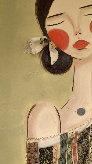 Pictura Malena-Ulei,Mǎtase Şi Lirǎ Veche Italianǎ/Detaliu