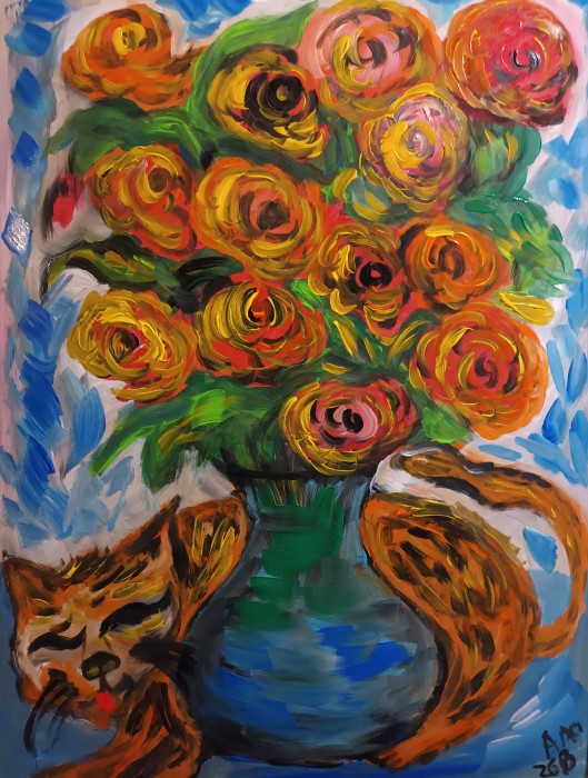 Pictura Still Life With A Cat