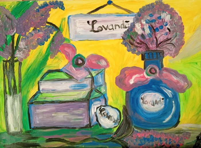 Pictura Natura Statica Cu Lavanda
