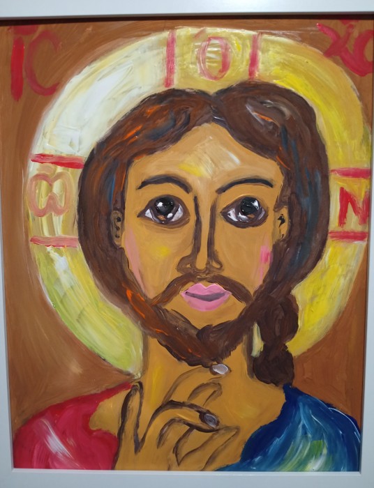 Pictura Isus - Icoana Pe Lemn 2
