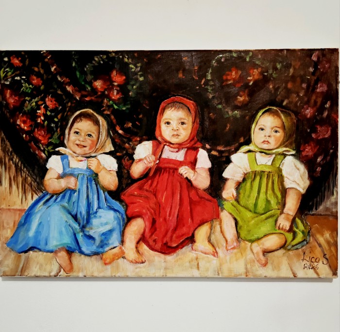 Pictura Trei Păpușici