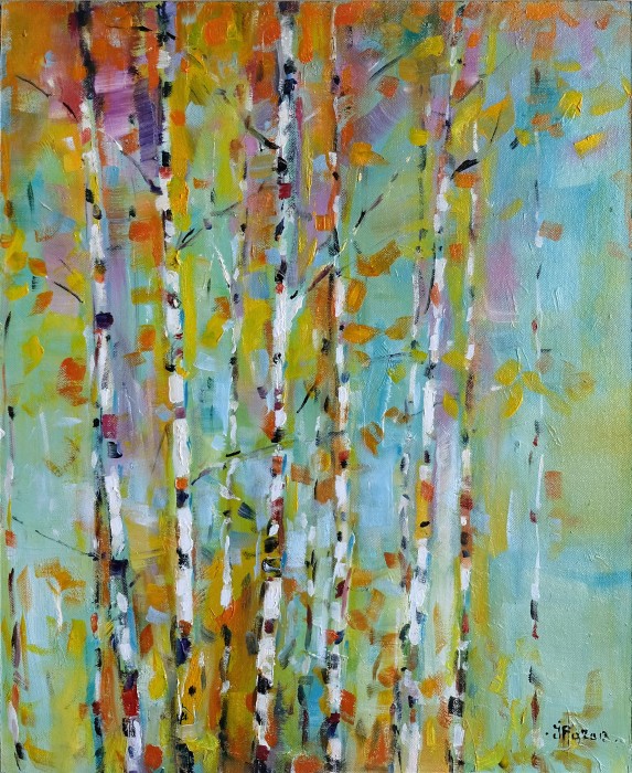 Pictura Cer Printre Mesteceni