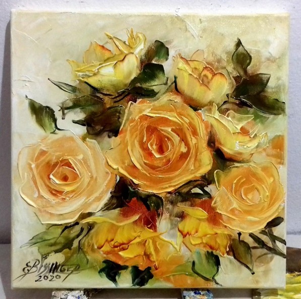 Pictura Petale Galbene 2