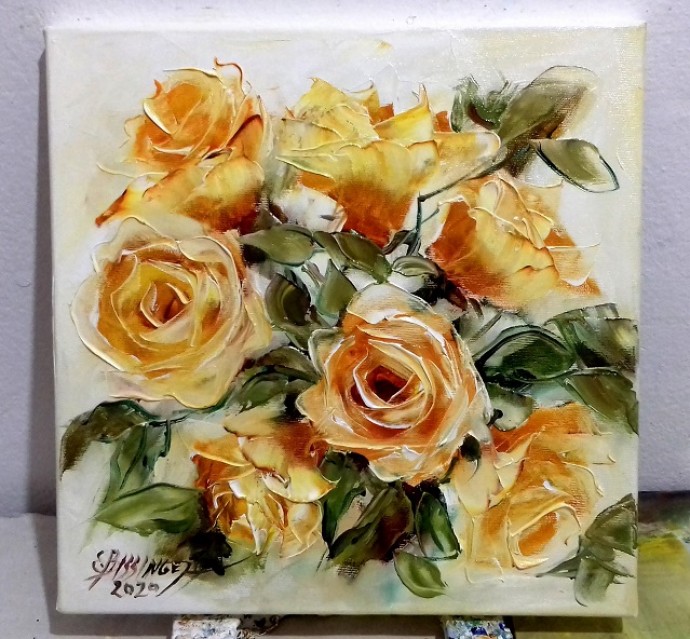 Pictura Petale Galbene 3