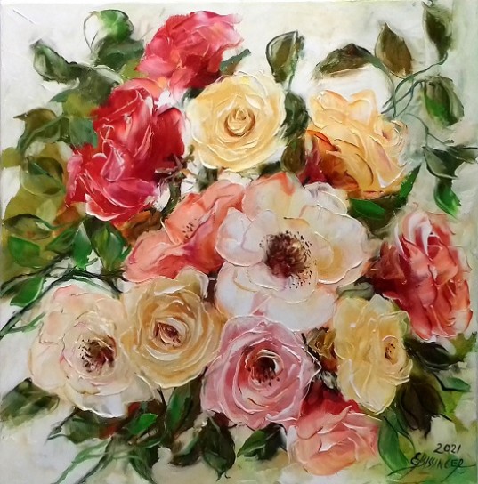 Pictura Trandafiri Si Flori Salbatece