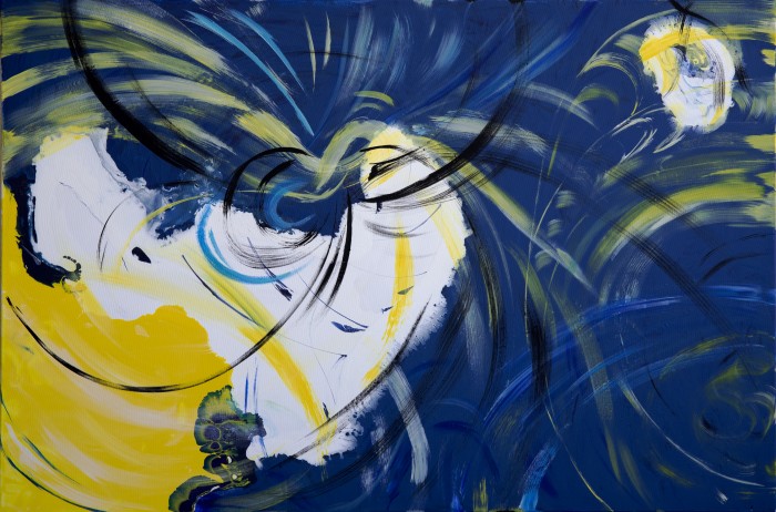 Pictura Blue Yellow White