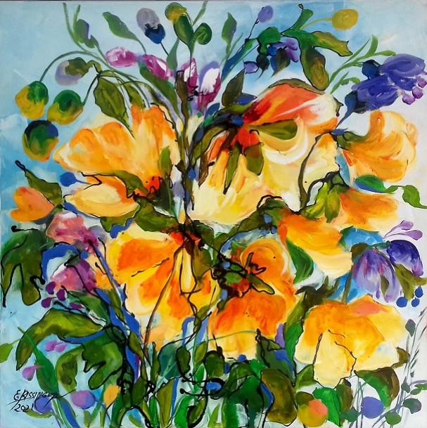 Pictura Bujor Galben