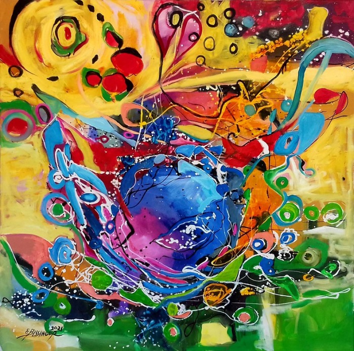 Pictura Scaldat In Verde Crud