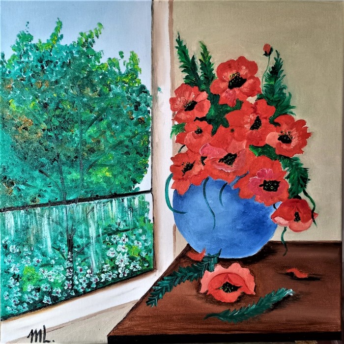 Pictura Maci In Fereastra