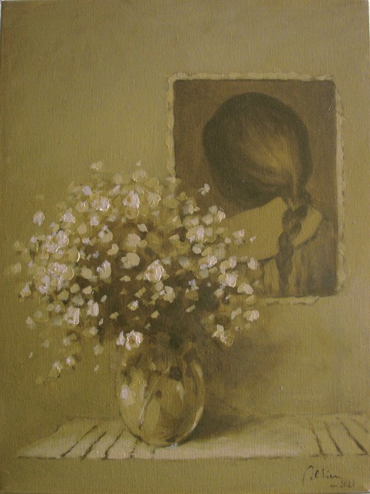 Pictura Amintirea Unui Vas Cu Flori