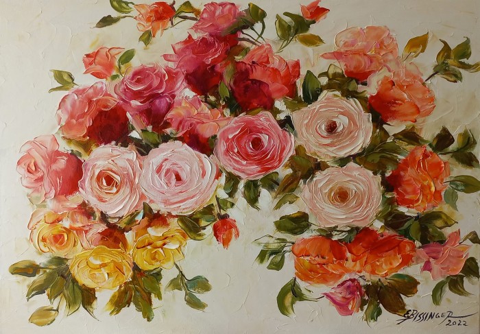 Pictura Ghirlanda Trandafiri Mari