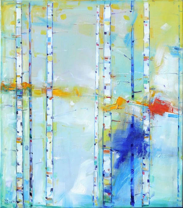 Pictura Dimineata Cu Mesteceni