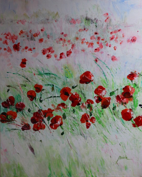 Pictura Camp De Maci La Rasarit