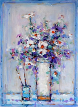 Flori Violet Pictura Flori Violet Pictura