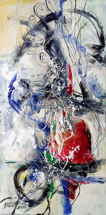 Pictura Iarna Cu Palarie Rosie