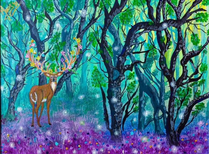 Pictura Cerbul Din Padurea Zanelor