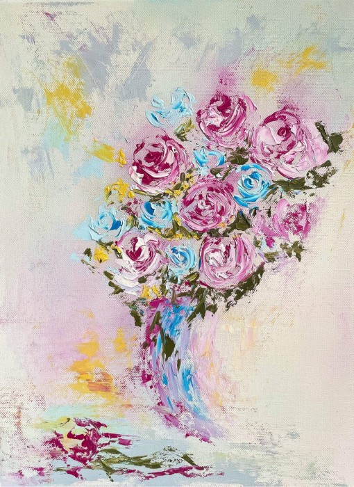 Pictura Flori In Vaza 5