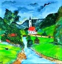 Pictura Peisaj De Munte