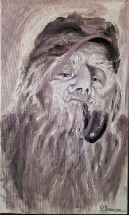 Pictura Batranul Cu Pipa-1