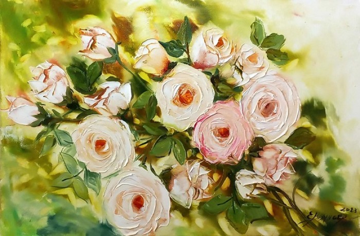 Pictura Trandafiri In Soarele Diminetii