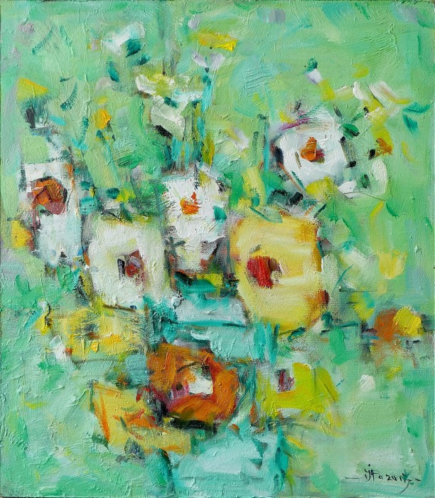 Pictura Abstract Flovers Ii