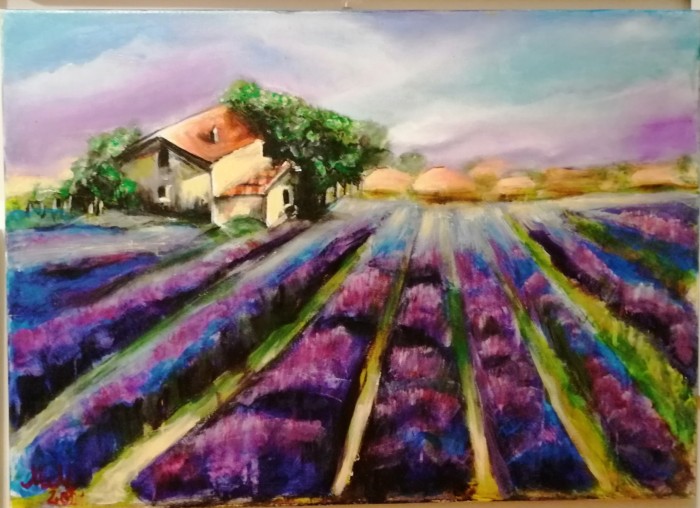 Pictura ''lanul De Lavandă,,