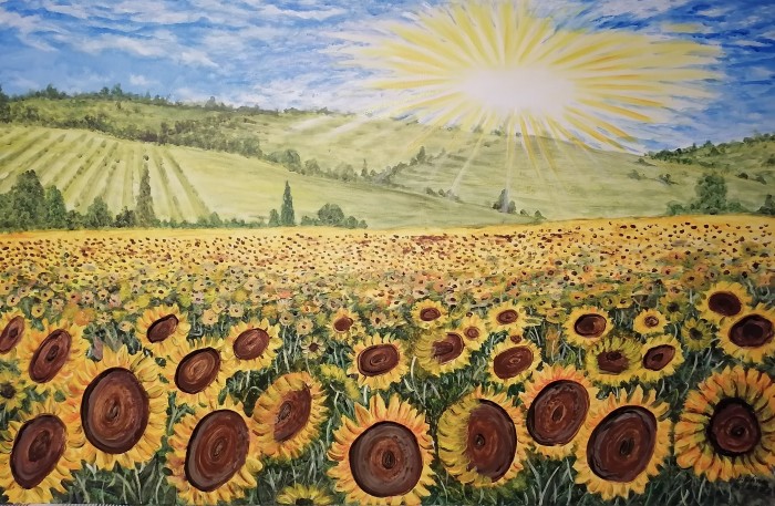 Pictura Lan De Floarea Soarelui