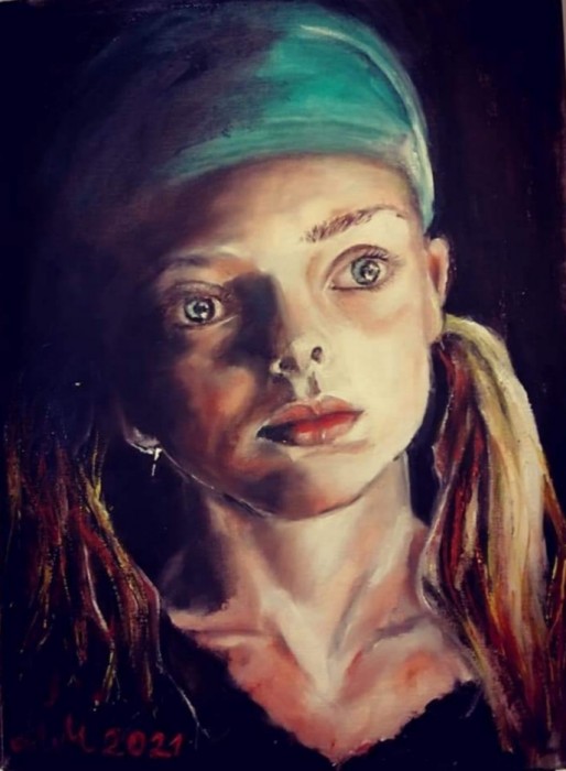 Pictura ,, Fata Cu Batic''