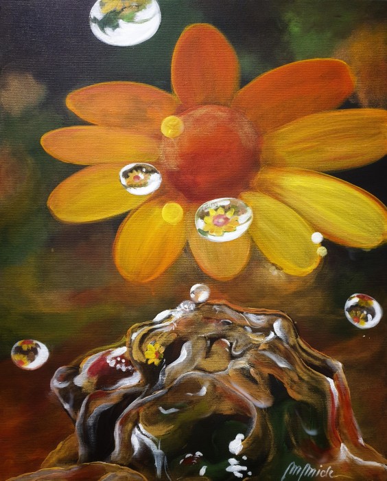 Pictura Cand Ploua Cu Flori De Vara