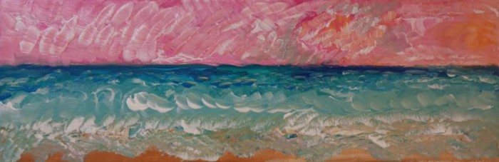Pictura Peisaj Marin Abstract