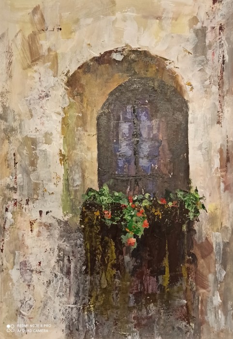 Pictura Fereastra Cu Flori