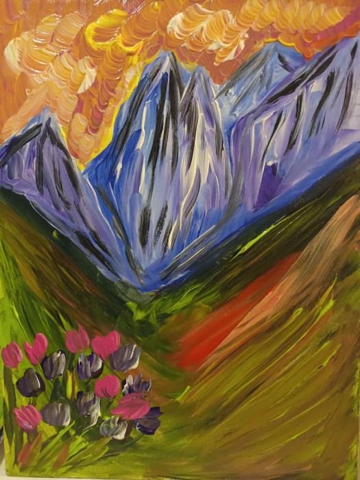 Pictura Peisaj De Munte 7