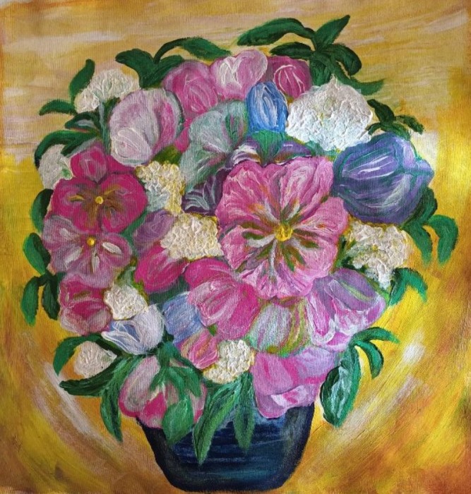 Pictura Buchet Colorat