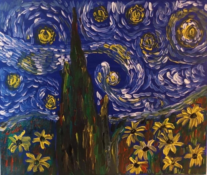 Pictura Starry Night 2 - Reinterpretare