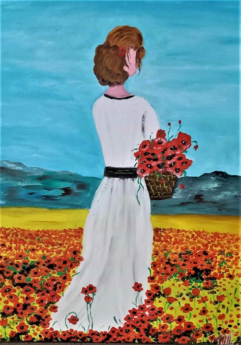 Pictura In Lanul Cu Maci