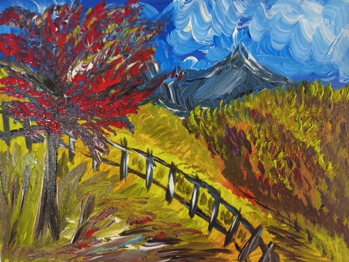 Pictura Peisaj De Munte 8